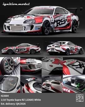 Toyota Supra RZ (JZA80), white/red/black