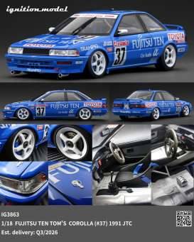 1991 Fujitsu TEN TOM'S Corolla #37 JTC, blue