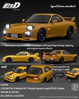 Initial D Mazda RX-7 Mazda Speed A-spec (FD3S) with sound and LED