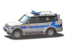 Pajero V73 Shanghai Medical Emergency Center, grey/blue
