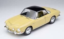 Karmann Ghia Typ 34, manila yellow/black top 2 doors, trunk and bonnet to open