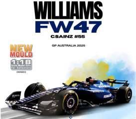 2025 Williams FW47 #55 Carlos Sainz GP Australia Formule 1, blue/black