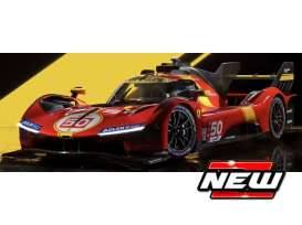 2025 Ferrari 499P 3.0L Turbo #50 Fuoco/Nielsen/Molina 24h Le Mans, red/yellow