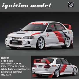 Mitsubishi Lancer Evolution IV (CN9A),white rally decoration version
