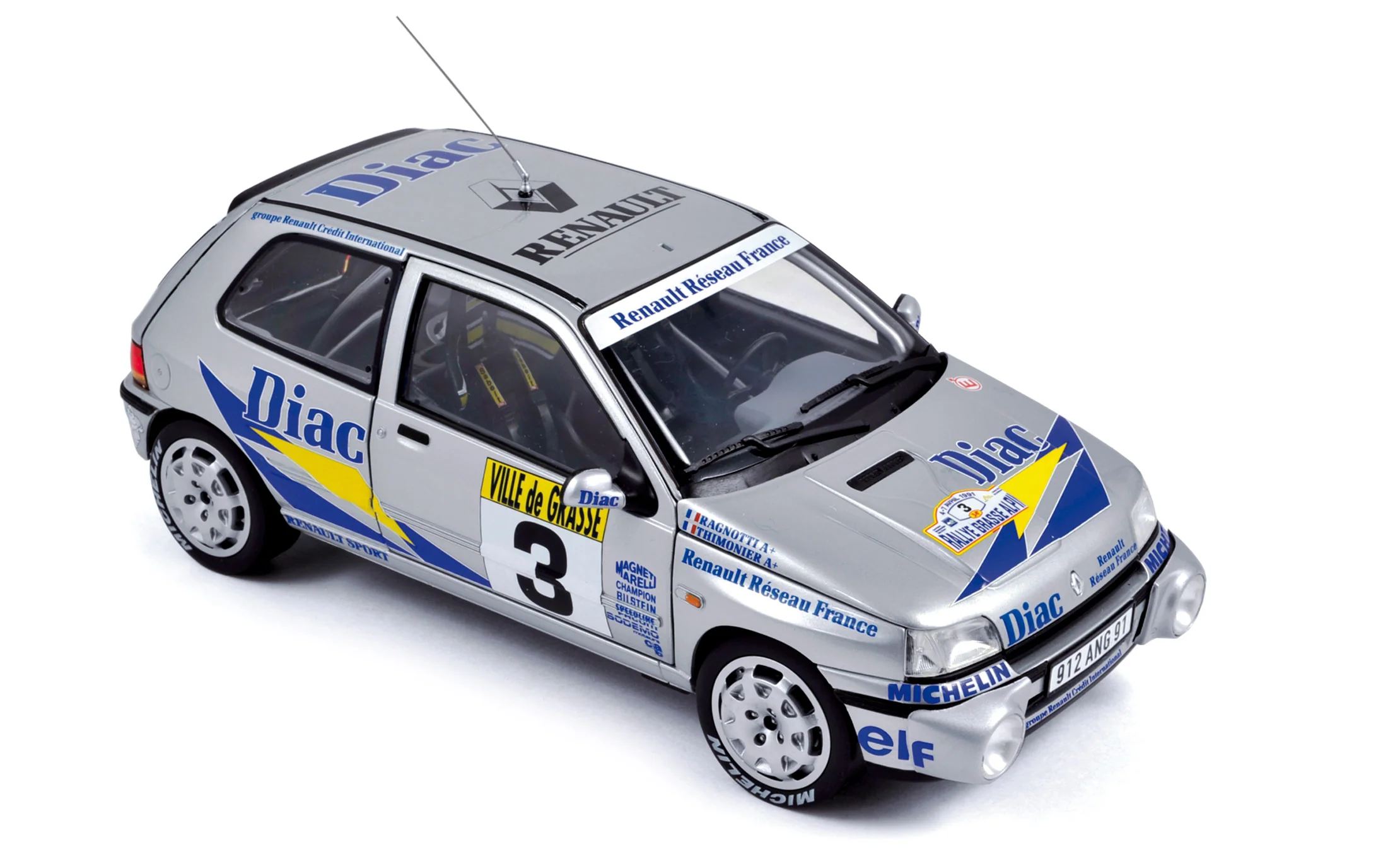 Clio 16S 1991 Rally Grasse Alpin 3 Ragnotti/Thimonier