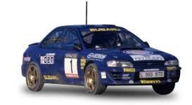 1993 Subaru Impreza 555 #1 Colin McRae WinnerMemorial Bettega, blue