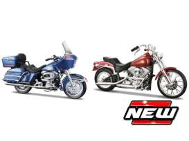 2 motor set:1x FLT Tour Glide1x FXST Softail