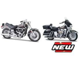 2 motor set:1x FXS Low Rider1x FLH-74 Electra Glide