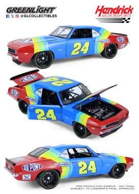 1969 Chevrolet Camaro #24 Jeff Gordon Hendrick Motorsports First Win T... 1969 Chevrolet Camaro #24 Jeff Gordon Hendrick Motorsports First Win Tribute, blue/red/green