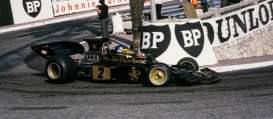 1973 Lotus 72E #2 Ronnie Peterson, 1973 Monaco GP Winner, gold/black