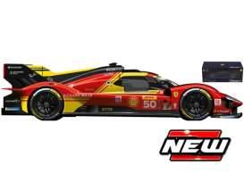 2024 Ferrari 499P #50 Fuoco/Molina/Nielsen LMS Hypercar Champion 24h L... 2024 Ferrari 499P #50 Fuoco/Molina/Nielsen LMS Hypercar Champion 24h Le Mans 2024, red/yellow/black