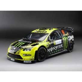 2009 Ford Focus RS WRC08 #46 V. Rossi/C. Cassina Monza Rally Show, black/green
