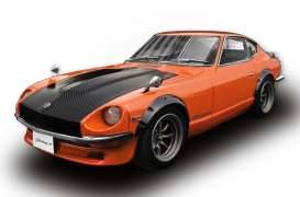 Fairlady Z (S30), orange with carbon bonnet