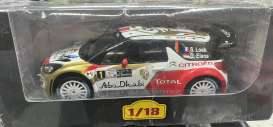 Citroën DS3 WRC S. Loeb/D. Elena, white/red/gold
