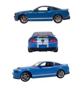 Ford Shelby GT500, grabber blue with white stripes