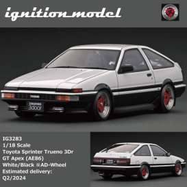 Sprinter Trueno 3dr GT Apex (AE86) *ADVAN A3A Wheels*, white/black