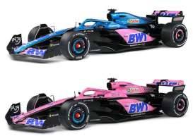 2023 Alpine A523 launch livery 2 st., Formule 1, pink/blue