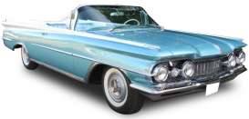 Oldsmobile 98 open convertible, aqua mist
