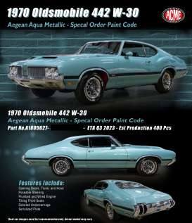 Oldsmobile 442 W-30, aegean aqua
