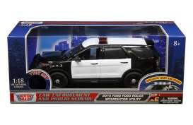 Ford Interceptor Utility with light bar & sound, black