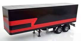Trailer Truck Trailer, black/red