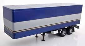Trailer Truck Trailer, blue metallic/silver