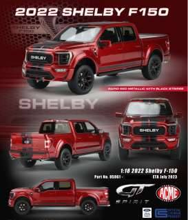 Ford Shelby Ford F-150 pick-up, red with black stripes
