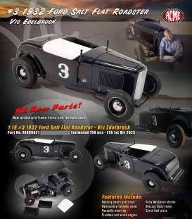 1932 Ford Salt Flat Roadster #3 Vic Edelbrock, black