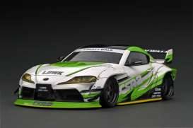 LB Works Toyota Supra A90, white/green