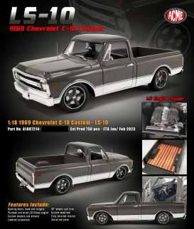 Chevrolet C-10 Custom LS-10, black/silver