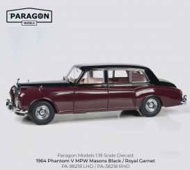 Rolls Royce Phantom V, masons black over Garnet