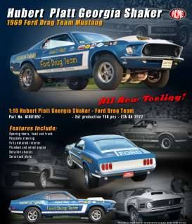 1969 Ford Drag Team Mustang *Hubert Platt Georgia Shaker*, blue/white