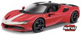 SF90 Stradale assetto Fiorano, red/white/black