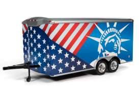 Enclosed Trailer *Patriotic*, red/white/blue