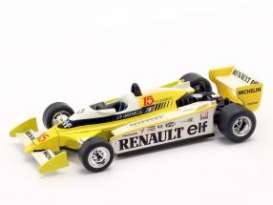 1979 Renault RS11 #15 Winner French GP, Jean Pierre Jabouille, RESIN M... 1979 Renault RS11 #15 Winner French GP, Jean Pierre Jabouille, RESIN MODEL, white/yellow