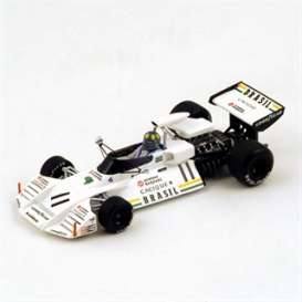 1973 Brabham BT42 #11 Monaco GP, Wilson Fittipaldi, RESIN MODEL, white