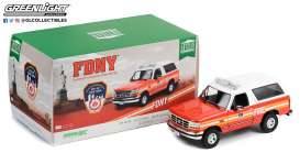 1996 Ford Bronco *FDNY The Official Fire Department City of New York*,... Ford Bronco *FDNY The Official Fire Department City of New York*, red/white/orange