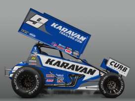 2021 Karavan Trailers Sprint Car #9 James McFadden, blue/white