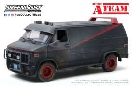 1983 GMC Vandura Weathered Version with Bullet Holes *The A-Team 1983-... 1983 GMC Vandura Weathered Version with Bullet Holes *The A-Team 1983-87 TV Series*, grey/black