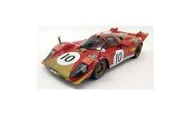 1970 Le Mans Ferrari 512 S #10 Kelleners/Loos 24H Le Mans, red/white/gold