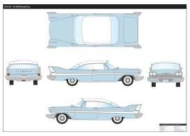 Plymouth Fury, light blue with white roof