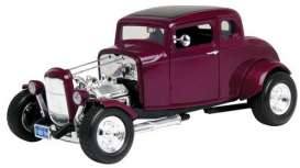 1932 Ford Hot Rod newstalgia (open hood) 5-window coupe, burgundy