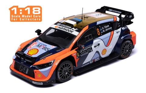 Hyundai i20 N Rally1 #8 O.Tanak - M.Jarveoja Rallye Monte-Carlo 2025 (with night lights)