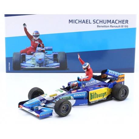 Renault B195 with Figurine Jean Alesi 1 F1 Canada 1995 Michael Schumacher