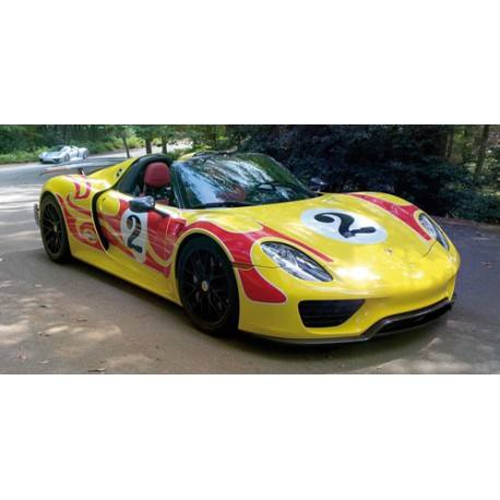 918 Spyder Weissach Package Yellow with Red stripes