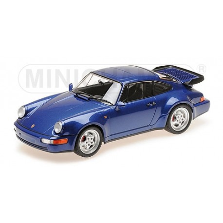 911 Turbo 964 Bleue