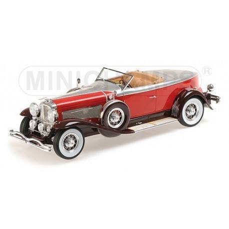 Model J Torpedo Convertible Coupe 1929 Rouge