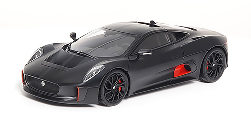 C-X75-SATIN BLACK WITH BLACK STRIPES