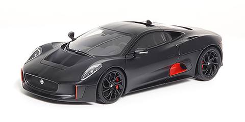 C-X75-SATIN BLACK WITH BLACK STRIPES