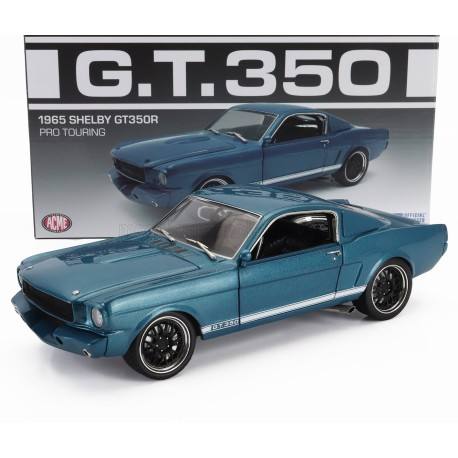 Mustang Shelby GT350 Coupe Pro Touring 1965 Blue Acme Models